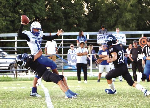 EJ Aviles (#5) taking control of the play in last week’s win over Giddings / Courtesy of Sarah Locker