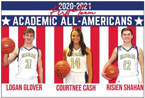 Cash, Glover, and Shahan named Academic All-Americans