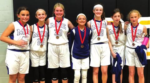 MOE picks up runner-up spot at 5/6 Grade Girls Division of 2022 Open League Basketball Championships