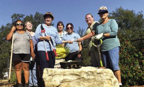 (L-R) Sarah Saldivar, Barbara Bell, Debbie Shahan, Lisa Foil, Lucia Cervantes, Kelley Cash, and Gale Ivy