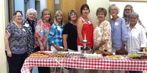 (L-R) Barbara Bell. Donna McKinney, Marjean Alexander, Mona McMahan, Janis Murray, Lisa Foil, Debbie Shahan, Rhonda Killion, Cindy Sloan, Karen Sloan