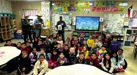 Freemason visit the local elementary