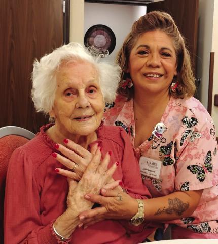 Louise Oswald, left, and Janie Jaquez Photos courtesy of San Saba Rehabilitation
