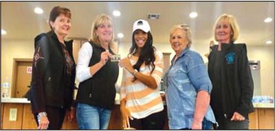 Left to right: Hill Country Cattlewomen members Teresa Ganis, Suzanne Crowe, Wynita Yancy (Director of Marketing &amp; Public Relations, Hill Country Youth Ranch), Gene Witt, Paulette Keller