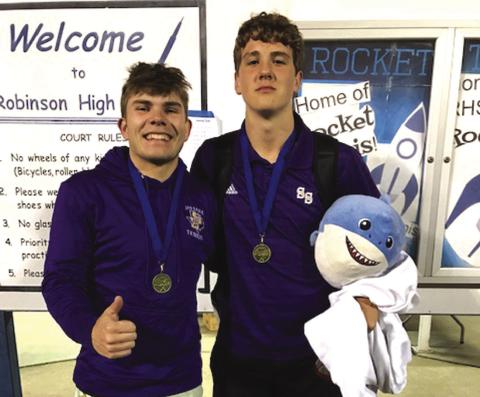 Everett Edison and Trace Temples - First Place in Boys Doubles