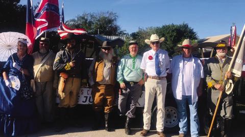 L-R: Cheryl Ayers, Billy Ayers, Tract Wallace, Bill Dunson, Michael Oliver, Ross Cox, Sr., Gary Lehmkuhle, and Shelby Little. Photo by Johnny Anderson