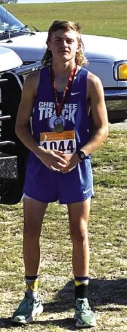 Weston Woolsey at the cross country meet Courtesy of Valerie Valdez