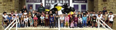 THE WINNERS! SSES Kindergarten students and teachers collected 4,381 plastic bottles, placing 1st!