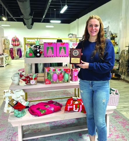 Kayla Rollins representing K. Ellis Boutique - First Place Winner