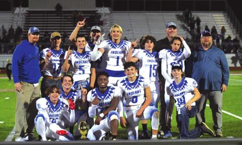 Cherokee Indians win over Blanket Tigers, 51-6; become Bi-District Champs