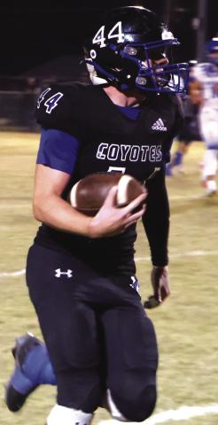Connor Womack (Junior) #44 - Offense - 2 Receptions 39 yds. - 2 TDs; Defense - 3.5 Tackles - 2 TFL - 1 Sack Courtesy of Clifton James Womack RSISD