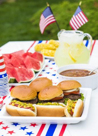 Fourth of July summer cookout