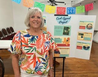 Celia Bell, San Saba County Historical Museum Board Member, was guest speaker at the August 3rd Rotary Club meeting.