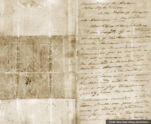 William B. Travis Letter (February 24, 1836)