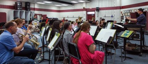 Rehearsals are underway for the upcoming American Music Spectacular, scheduled for April 23.