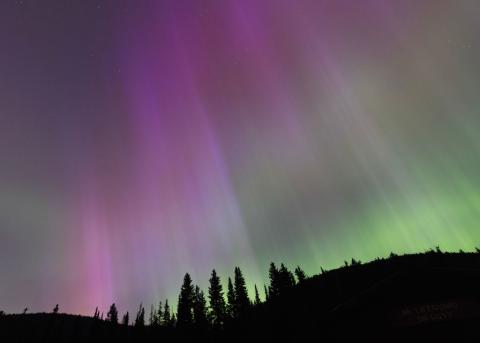 Geomagnetic disturbance takes the form of Aurora Borealis lights. Andrew Chin/Getty Images