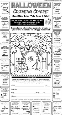 Come get your copy of our 10-5-24 edition to get your Coloring Page!