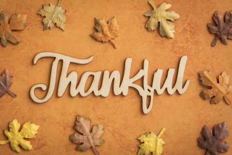 Today, we share our time and resources with others to show our thankfulness for the blessings we've received.