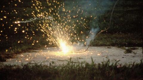 A downed conductor on concrete. Dr. Jeffrey Wischkaemper