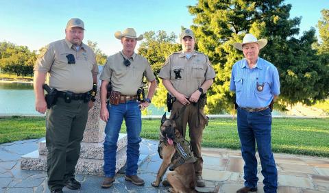 Representatives from the San Saba County Sheriff's Department