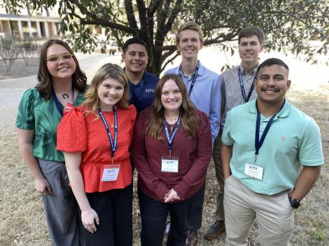 HPU students recently attended the Texas Academy of Science conference in Waco.