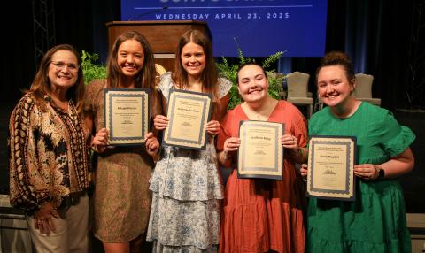 HPU recognized 50 students for academic achievement at Academic Awards Convocation.