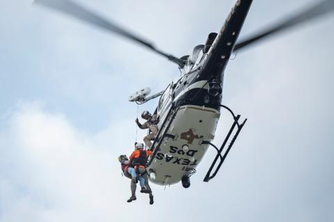 DPS Aircraft Operations Division Performs Rescue Demonstration