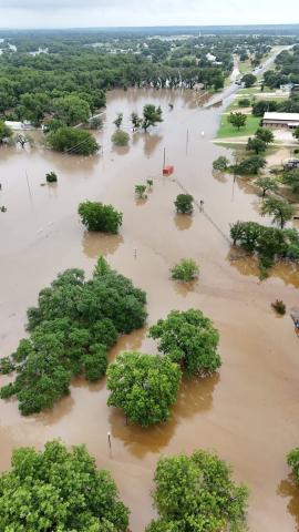 San Saba, Texas on July 5th, 2025 - Courtesy of Dwayne Shaw