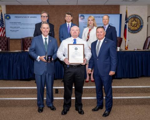 DPS Trooper Honored with Purple Heart for Heroic Service  