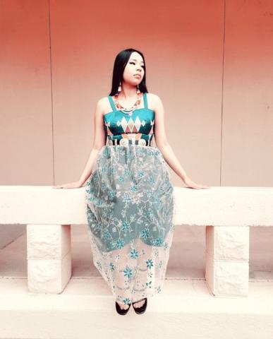 Nan Blassingame, Native American Notions, contemporary clothing inspired by powwow traditions. Courtesy of Nan Blassingame and the Texas Botanical Gardens & Native American Interpretive Center, Inc