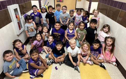 SSES Pre-Kindergarten students with Perfect Attendance for the 1st 9-Weeks