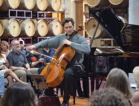 Joseph Kuipers performs for the opening gala at Becker Vineyards for the 2026 Fredericksburg Music Festival & School, continuing through June 21.