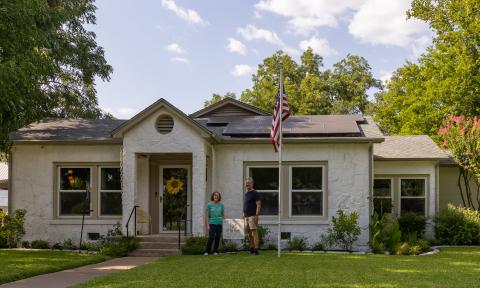 July Yard of the Month belongs to Scott and Abby Snyder on West Storey. Courtesy of Karen Sloan