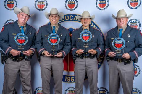 Left to right: Sgt. Justin Baker, Steven Blanco, Orlando De Luna Jr. and Adam Albritton | Courtesy Texas DPS