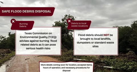 Flood Debris Disposal Reminder