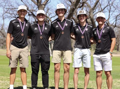 San Saba Boys 3rd place team: Sterling Proffit, Kolton Pierce, Shooter Wright, Skylar Romero, and Winton Lackey