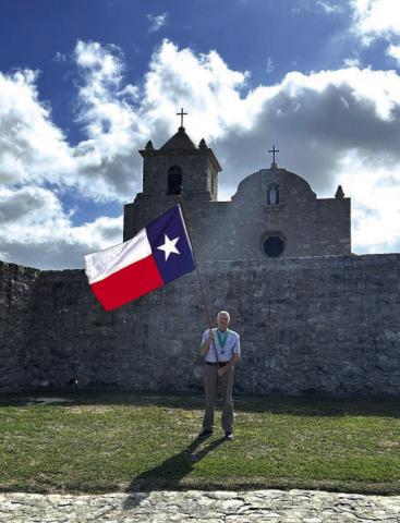 Photo of the Presidio in Goliad 3/27/26 Commemorative Flag