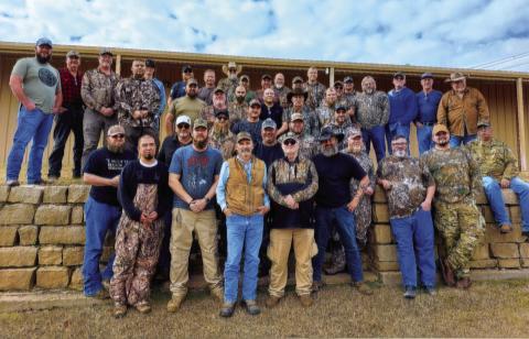 7th Annual Hunting with Soldiers' participants and guides