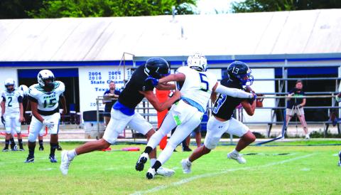 RS Football - #13 Cohen Ethridge and #1 Jim Eckermann Courtesy of Pam Starr