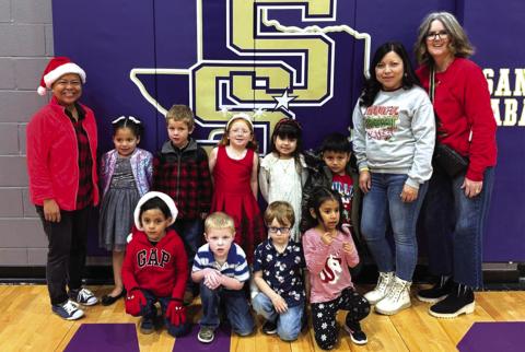 SSES PK3 and PK4 Students getting perfect attendance for the 2nd 9-weeks grading period