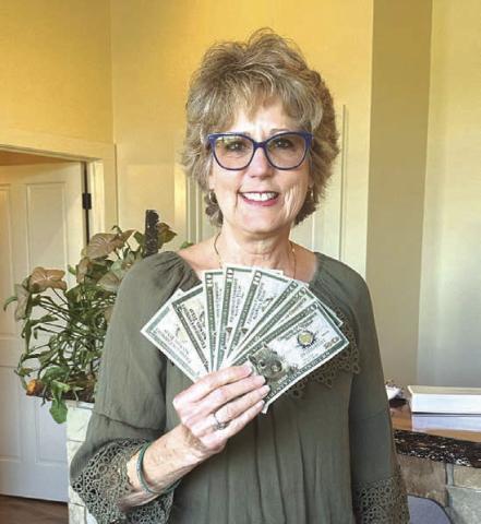 Congratulations to Tracey Thomas who was the September winner of the San Saba County Chamber of Commerce Chamber Bucks giveaway. Each month, the Chamber gives $100 away to one lucky winner. To enter, bring your receipts for any purchases made at any San Saba County business to the Chamber office. You will receive one entry for every $10 spent. The Chamber holds a drawing once a month. For more information, contact Regina at (325) 372-5141.