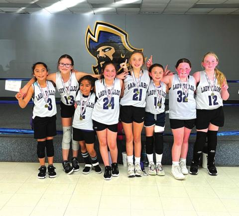 Team members are as follows (Left to Right): Carla Jimenez, Khloe Martinez, Jazmin Reyes, Greenley Jo Moore, Cameryn Brockman, Allie Sebastain, Peyton Baskin, and Mayce McDowell.