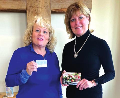 Pictured at left is Teresa Moen, Director of Volunteerism and Guest Experience – Hill Country Daily Bread Ministries, and on the right is Suzanne Crowe from the Hill Country Cattle-Women’s Organization.