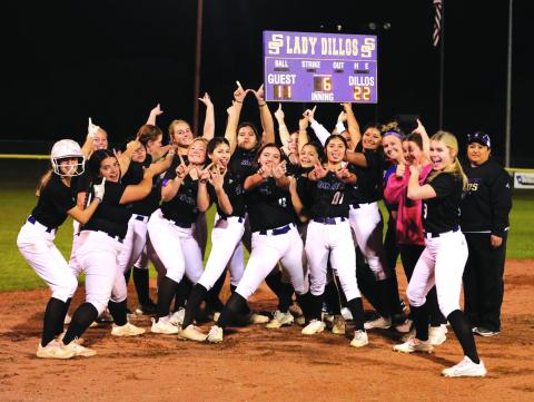 The Lady Dillos won their home game last Tuesday, March 4th, against Menard.