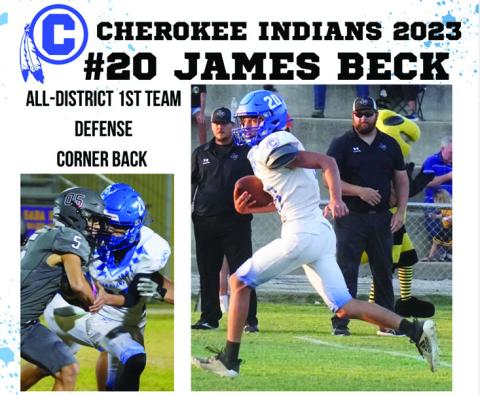 Cherokee Indians All-District selections