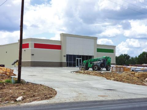 The new Family Dollar/Dollar Tree building