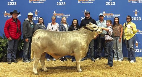 Eli Wise and CRAIG were 3rd in Class 3 American Breeds &amp; Crosses Steers, Houston Livestock Show and Rodeo. Courtesy of Stacy Wise