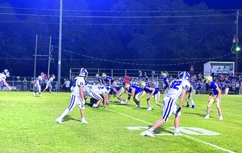 Dillo defense is lined up and ready to stop the Florence Buffalo offense last Friday night. Photo by Jake Lackey