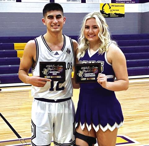 Noah Martinez and Lexy Amthor Photo courtesy of San Saba All-Sports Booster Club Facebook page