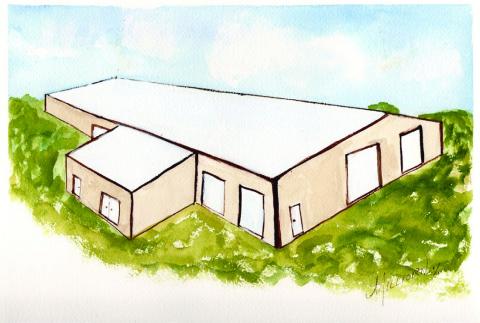 This drawing is a rendition of the new facility from Joy Milliorn. Courtesy of San Saba County Livestock Association